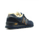 Женские зимние кроссовки New Balance 574 Navy-Gold