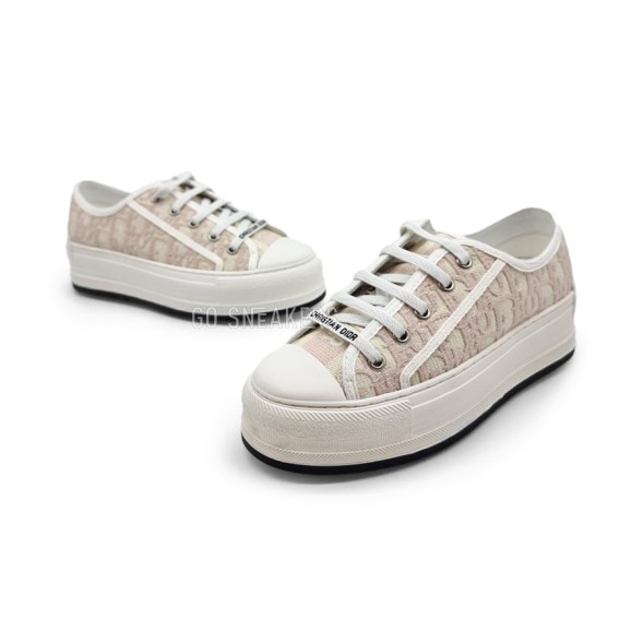 Женские кроссовки Dior Woman Beige Platform