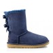 Женские угги с бантиками Bailey Bow II Navy