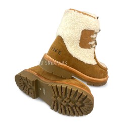 Celine Winter Woman Brown White