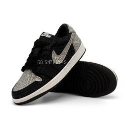 Nike Air Jordan 1 Retro Low OG x Swarovski 'Stealth'