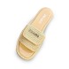 Женские шлепанцы Prada Flip Flop Rafia Beige