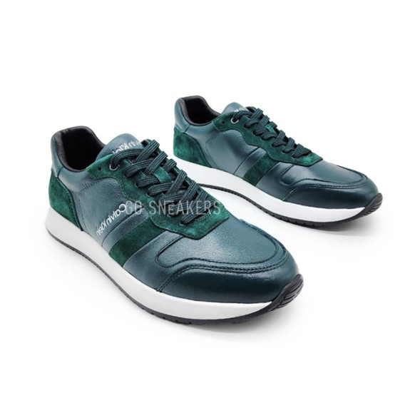 Унисекс кроссовки Calvin Klein Leather Suede Green