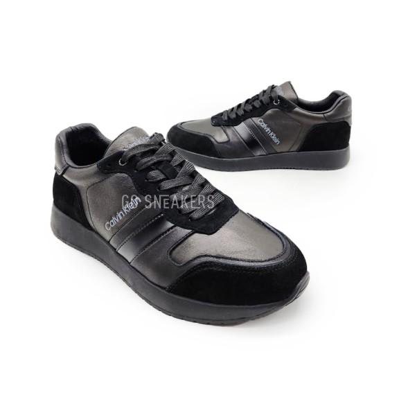 Унисекс кроссовки Calvin Klein Suede Leather Black