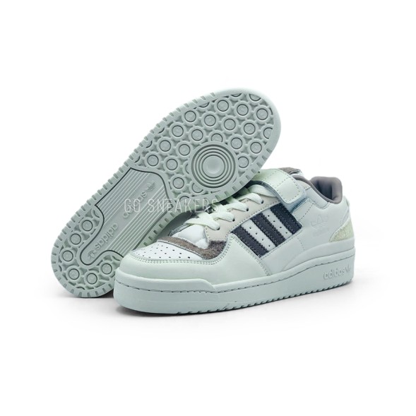Унисекс кроссовки Adidas Forum Low White Black