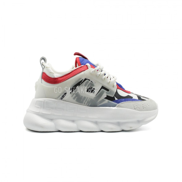 Мужские кроссовки Versace Chain Reaction White Multicolor Print