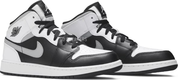 Женские кроссовки Nike Air Jordan 1 Mid GS &amp;#039;White Shadow&amp;#039;