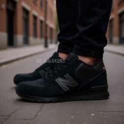 New Balance 574 Winter Black Suede