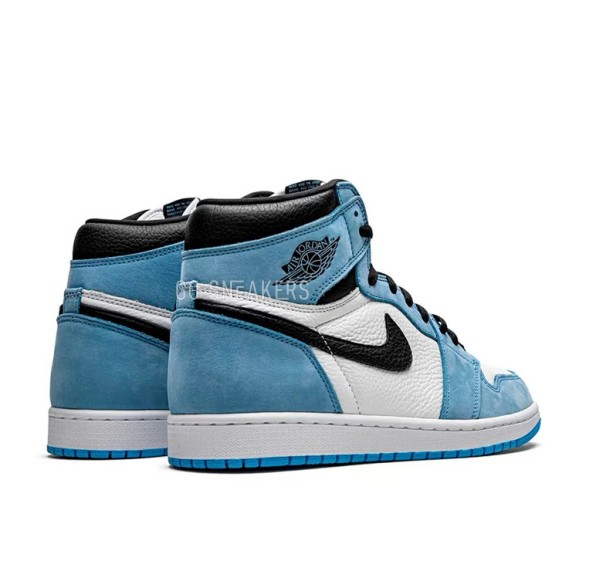 Унисекс кроссовки Nike Jordan 1 Retro High White University Blue Black