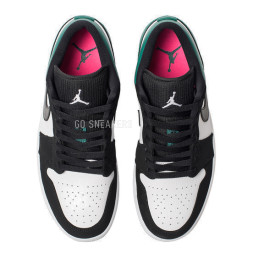 Nike Air Jordan 1 Low White Black Mystic Green