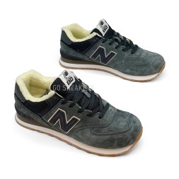 New Balance 574 Suede Dark Grey Winter