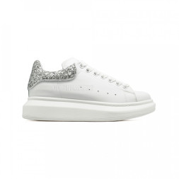 Alexander McQueen Luxe Glitter-Silver