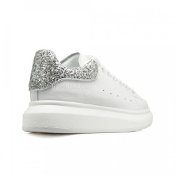 Alexander McQueen Luxe Glitter-Silver