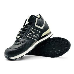 New Balance 574 High Leather Winter Black Unisex