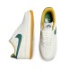 Унисекс кроссовки Nike Air Force 1 White/Green Swoosh