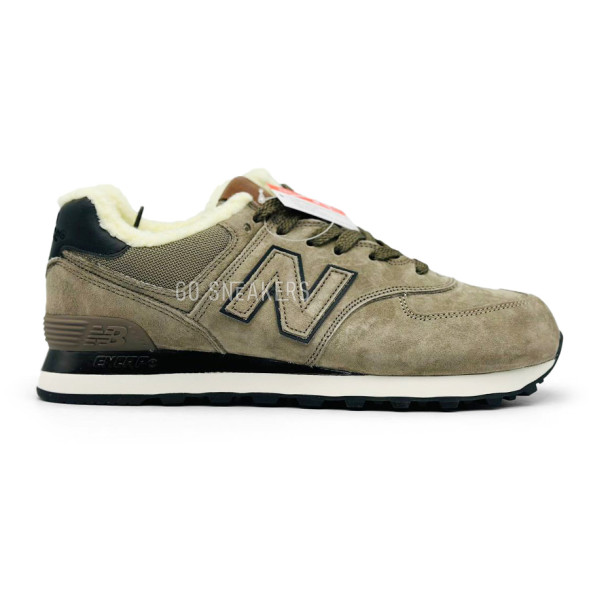 Мужские зимние кроссовки New Balance 574 Winter Brown Men