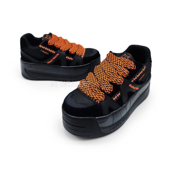 Унисекс кроссовки Naked Wolfe Slide Black/Orange