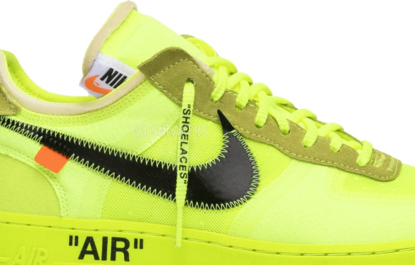 Унисекс кроссовки Nike Off-White x Air Force 1 Low &amp;#039;Volt&amp;#039;