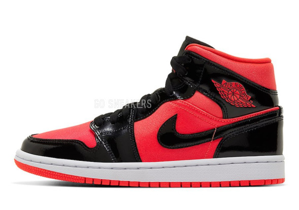 Унисекс кроссовки Nike Air Jordan 1 Mid Hot Punch Black
