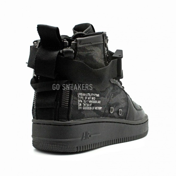 Мужские кроссовки Nike SF AF1 Air Force 1 Black Military Hazel