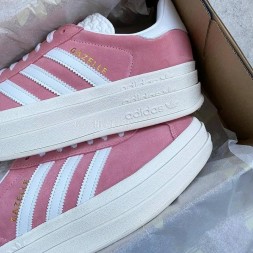 Adidas Gazelle Suede Platform Coral