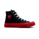 Женские кеды Converse X Comme Des Garcons Play Black
