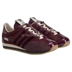 Adidas Originals Country OG x SFTM Pony Hair Pack Maroon
